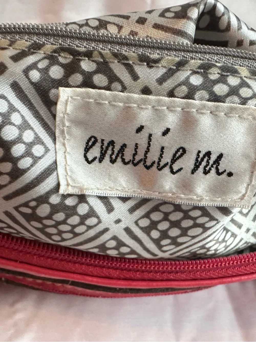 Coral Vegan top handle bag Emilie M brand